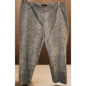 Lafayette 148 New York Women's Pants Size 16W Snake Print Cotton